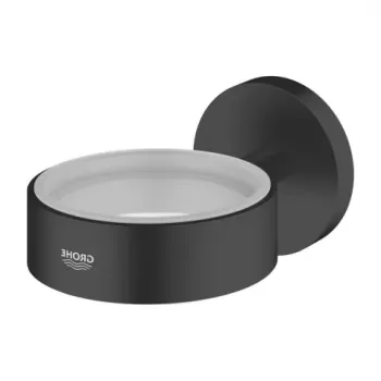 Suport pentru pahar sau savoniera Grohe Essentials negru mat imagine