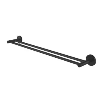 Suport prosop dublu Grohe Essentials 60 cm negru mat imagine