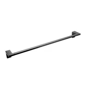 Suport prosop simplu FDesign Piazza negru mat 60 cm imagine