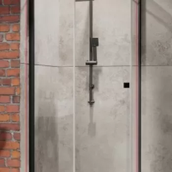 Usa cabina dus Radaway Essenza New Black PTJ 90 x H200 cm, profil negru mat, dreapta imagine