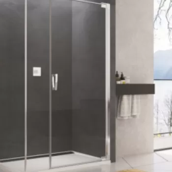 Usa de nisa batanta dintr-o bucata cu parte fixa SanSwiss Cadura CA31C 110 x H200 cm imagine