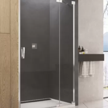 Usa de nisa batanta dintr-o bucata SanSwiss Cadura cu parte fixa CA13 110 x H200 cm imagine