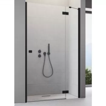 Usa de nisa batanta Radaway Essenza New Black DWJ, 100 x H200 cm profil negru mat, dreapta imagine