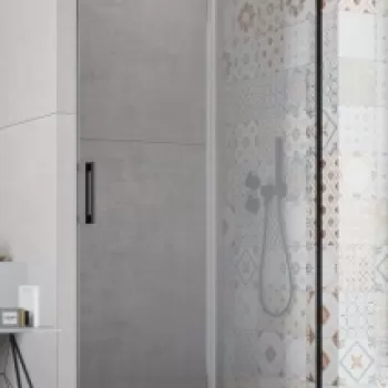 Usa de nisa culisanta Radaway Idea Black DWJ dreapta 100 x H200.5 cm profil negru mat imagine