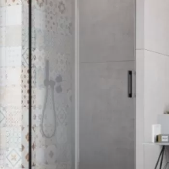 Usa de nisa culisanta Radaway Idea Black DWJ dreapta 140 x H200.5 cm profil negru mat imagine