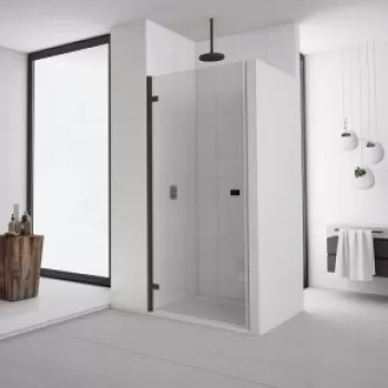 Usa de nisa pivotanta SanSwiss Annea AN1C Black 70xH200 cm, dreapta imagine