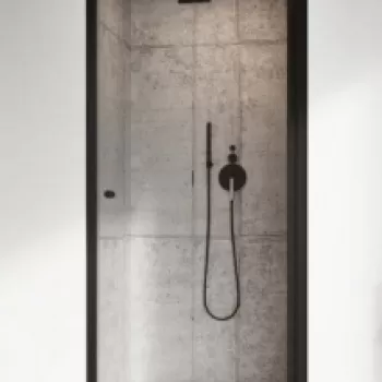 Usa nisa pliabila Radaway Nes 8 Black DWB 70xH200 cm, dreapta imagine