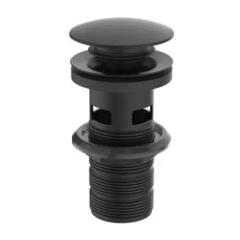 Ventil Click-Clack pentru lavoare cu preaplin Ideal Standard Multisuite negru mat imagine