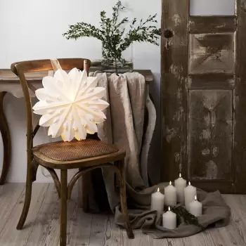 Alb Craciun lumina decorare lumina o 40 cm Clipp - Star Trading imagine