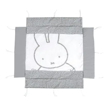 Aparatoare pentru patut alb/gri din amestec de bumbac 96 cm Miffy - Roba imagine