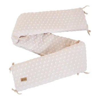 Aparatoare pentru patut bej din amestec de bumbac 170 cm Frosty Almond - Roba imagine