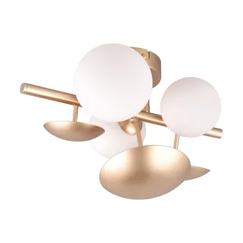 Aplica de perete alb-auriu Bubble - Trio Select imagine