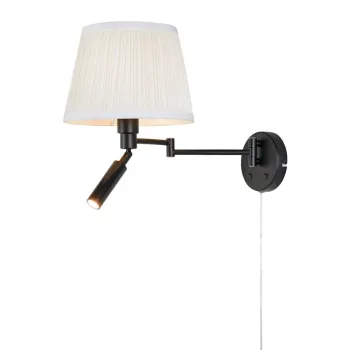 Aplica de perete alb-negru LED cu structura flexibila Pivot - Markslojd imagine