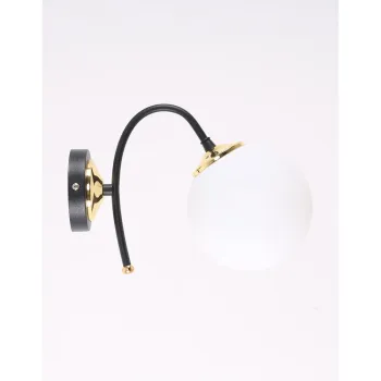 Aplica de perete alb-negru o 15 cm Yoyo - Squid Lighting imagine