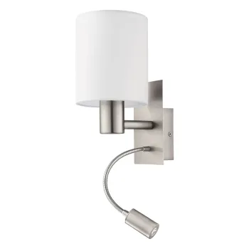 Aplica de perete alba/argintie LED PASTERI - EGLO imagine