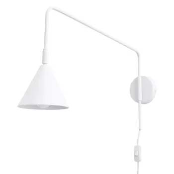 Aplica de perete alba cu alimentare la priza Zylo - Nice Lamps imagine