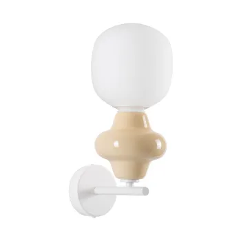 Aplica de perete alba din ceramica Clio - Nova Luce imagine