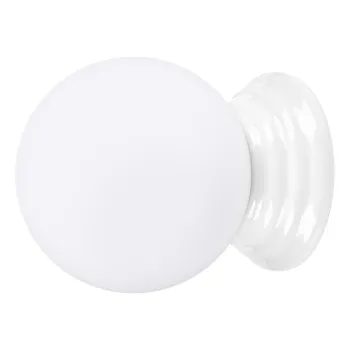 Aplica de perete alba din ceramica o 12 cm Farsa - Sollux imagine