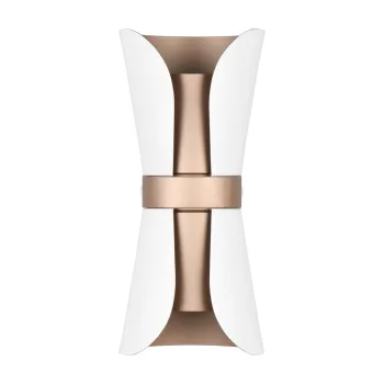 Aplica de perete alba/in culoarea bronz Coat - Trio imagine