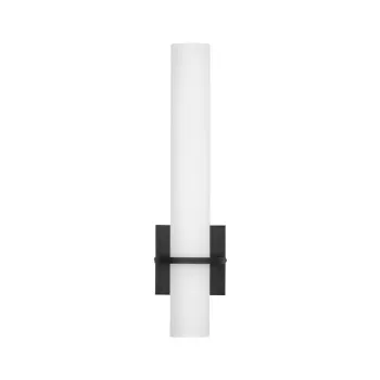 Aplica de perete alba/negru-mat LED din otel Luca - Nova Luce imagine