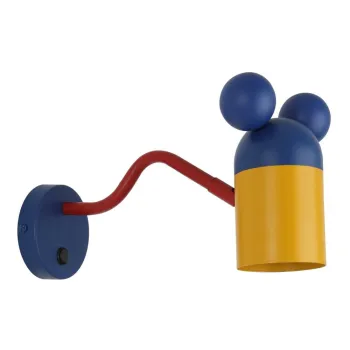 Aplica de perete albastra o 8 cm Mouse - GTV imagine