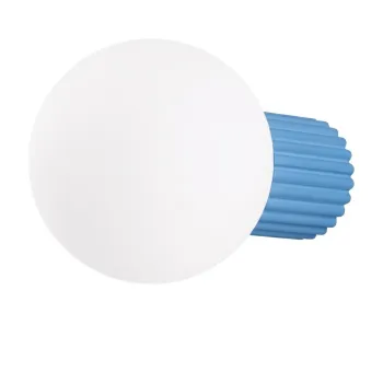 Aplica de perete albastru-deschis din sticla opal o 12 cm Orbital - Sollux imagine