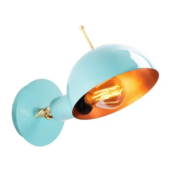 Aplica de perete albastru-deschis/in culoarea bronz o 15 cm Sivani - Opviq lights imagine