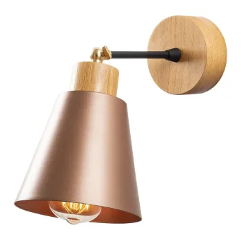 Aplica de perete aramie/in culoare naturala o 14 cm Manavgat - Opviq lights imagine