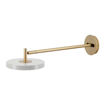 Aplica de perete argintie LED cu intensitate reglabila o 15 cm Asteria Wall Long - UMAGE imagine