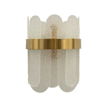 Aplica de perete aurie din sticla Gris - Mauro Ferretti imagine