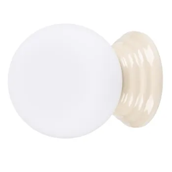 Aplica de perete bej din ceramica o 12 cm Farsa - Sollux imagine