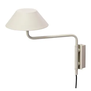 Aplica de perete bej LED cu intensitate reglabila din metal cu alimentare la priza o 30 cm Cover - Hubsch imagine