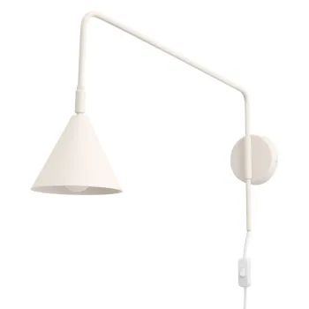 Aplica de perete crem cu alimentare la priza o 14 cm Zylo - Sollux imagine