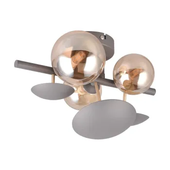 Aplica de perete gri-auriu Bubble - Trio Select imagine