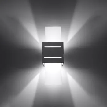 Aplica de perete gri Carlo - Nice Lamps imagine