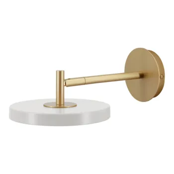 Aplica de perete gri deschis LED cu intensitate reglabila o 15 cm Asteria Wall Short - UMAGE imagine