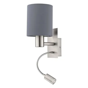 Aplica de perete gri inchis/argintie LED PASTERI - EGLO imagine