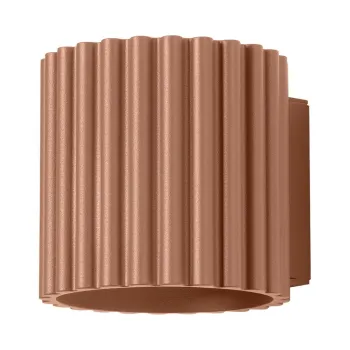 Aplica de perete maro deschis o 10 cm Zora - Sollux imagine