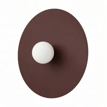 Aplica de perete maro din metal o 50 cm AKE - Thoro imagine