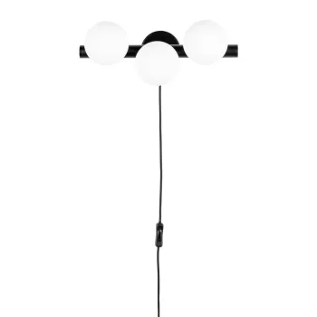 Aplica de perete neagra-alba Monica - White Label imagine