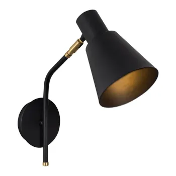 Aplica de perete neagra/aurie o 15 cm Sivani - Opviq lights imagine