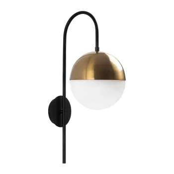 Aplica de perete neagra/aurie o 20 cm Bastos - Opviq lights imagine