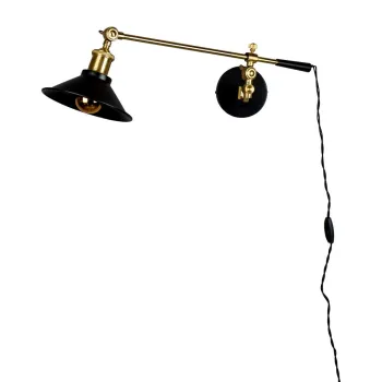 Aplica de perete neagra/aurie Penelope - Dutchbone imagine