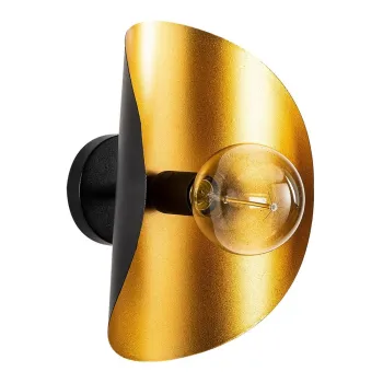 Aplica de perete neagra/aurie Sivani - Opviq lights imagine