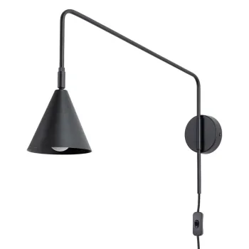 Aplica de perete neagra cu alimentare la priza Zylo - Nice Lamps imagine