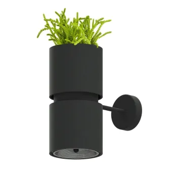 Aplica de perete neagra din aluminiu KUKKIA - Thoro imagine