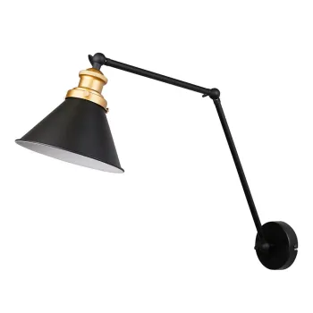 Aplica de perete neagra din metal Fundo - Candellux Lighting imagine