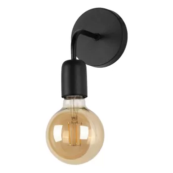 Aplica de perete neagra din metal Mosso - Squid Lighting imagine