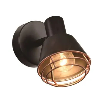 Aplica de perete neagra din metal Neria - Candellux Lighting imagine