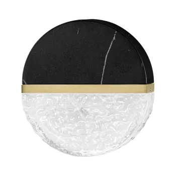 Aplica de perete neagra LED cu intensitate reglabila din metal Dorin - Nova Luce imagine